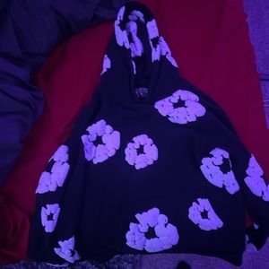 denim tears hoodie large